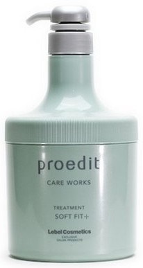 Lebel Proedit Care Works Soft Fit Plus Treatment - Маска 600мл для жестких непослушных очень поврежденных волос - фото 5181