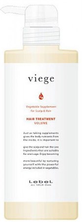 Lebel Viege Treatment VOLUME - Маска для объема волос 600мл - фото 5596