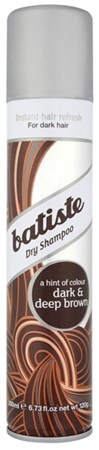 Batiste Dry shampoo Dark & deep Brown - Сухой шампунь Батист для темных волос 200мл - фото 5694