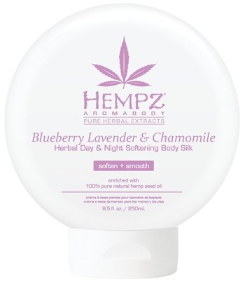 Hempz Blueberry Lavender & Chamomile Herbal Day & Night Softening Body Silk - Шёлк для лица и тела смягчающий Лаванда, Ромашка и Дикие Ягоды 250мл - фото 5834