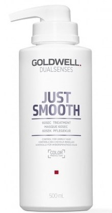 Goldwell Dualsenses Just Smooth 60 Sec Treatment - Маска интенсивный уход 60 секунд для непослушных волос 500мл - фото 6945
