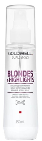 Goldwell Dualsenses Blondes and Highlights Brilliance Serum Spray - Сыворотка-спрей для осветленных волос 150мл - фото 6957