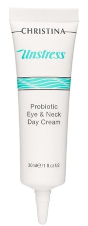 Christina Unstress Probiotic day cream eye and Neck SPF8 - Дневной крем пробиотического действия для кожи вокруг глаз и шеи 30мл - фото 7364