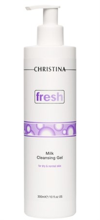 Christina Fresh Milk Cleansing Gel for dry and normal skin – Молочный очищающий гель для сухой и нормальной кожи 300мл - фото 7425