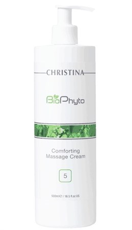 Christina Bio Phyto Comforting Massage Cream - Крем успокаивающий массажный (шаг 5) 500мл - фото 7455