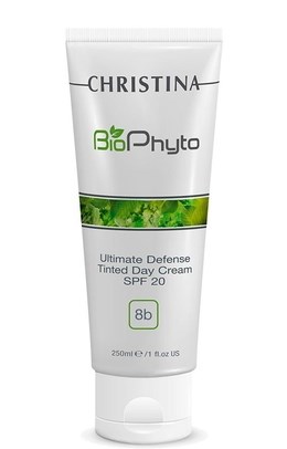 Christina Bio Phyto Ultimate Defense Tinted Day Cream SPF-20 - Дневной крем Абсолютная защита с тоном SPF 20 (шаг 8b) 250мл - фото 7462