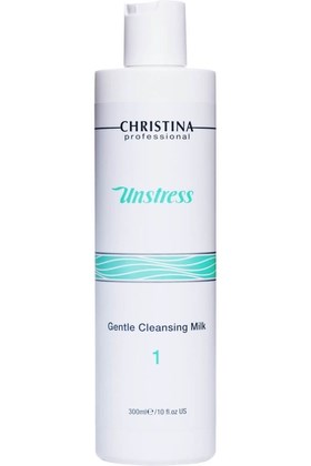 Christina Unstress Gentle Cleansing Milk – Нежное очищающее молочко (шаг 1) 300мл - фото 7503