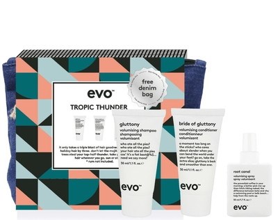 EVO Tropic Thunder volume travel set - Набор для объема волос "Гром в Раю" 30 + 30 + 30мл - фото 7579