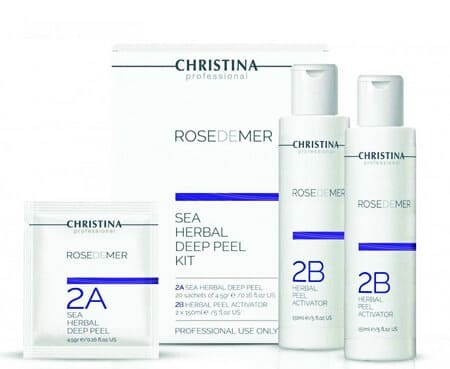 Christina Rose de Mer Sea Herbal Deep Peel kit - Набор для пилинга ( порошок 20 саше + 2 активатора ) - фото 7833