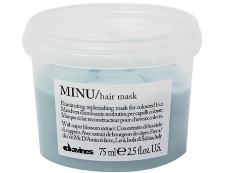 Davines Essential Haircare MINU Hair Mask - Маска восстанавливающая для окрашенных волос 75мл - фото 8271
