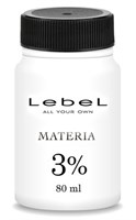 Lebel Materia Oxy 3% - Оксидант для смешивания с краской Materia 80 мл