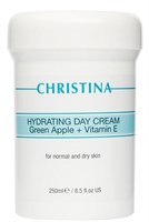 Christina Hydrating Day Cream Green Apple + Vitamin E for normal and dry skin – Увлажняющий дневной крем с витамином Е для нормальной и сухой кожи «Зеленое яблоко» 250мл